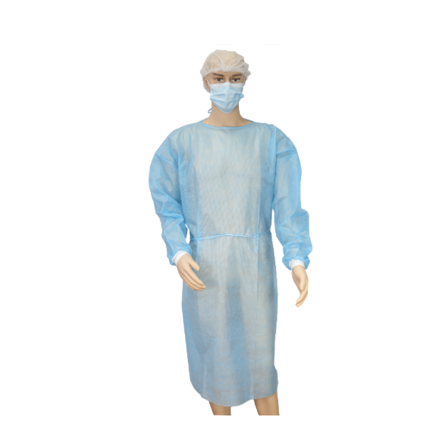Disposable Isolation Gown 35g PP Blue