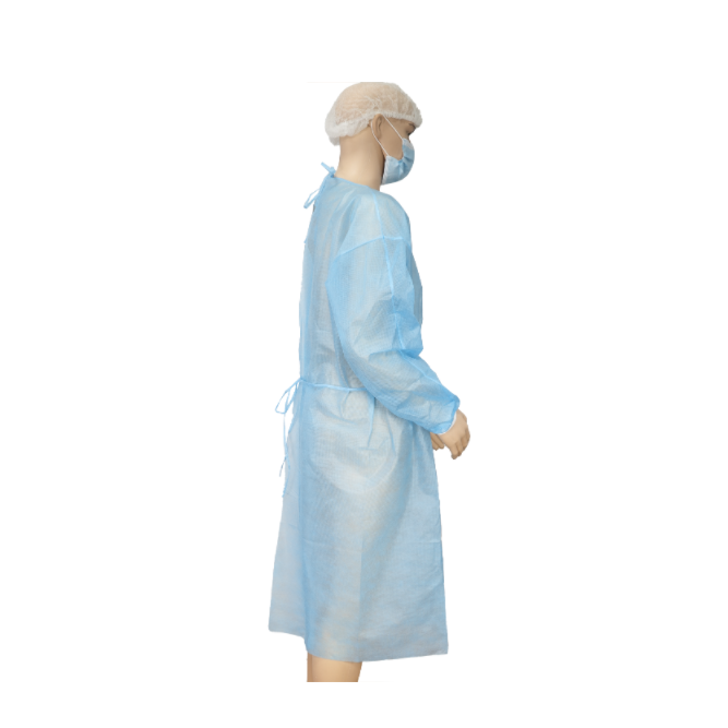 Disposable Isolation Gown 35g PP Blue