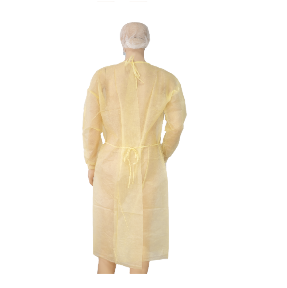 Disposable 30g PP Elastic Cuff Lsolation Gown